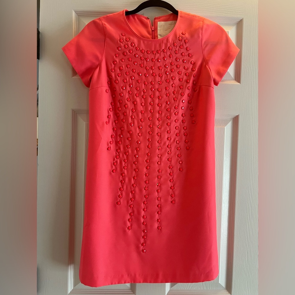 Marta hot pink dress with sleeves